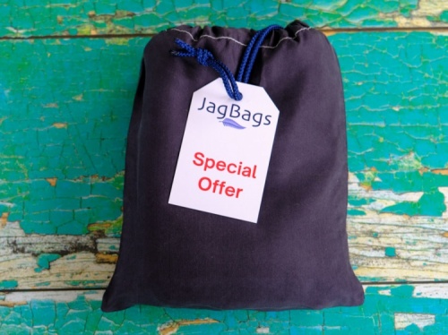 JagBag Deluxe Extra Long Sleeping Bag Liner - Blue Black - SPECIAL OFFER